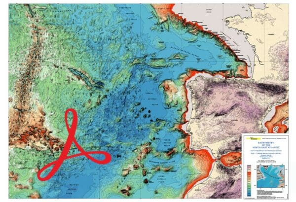 Carte bathymétrique de l'Atlantique nord-est-PDF