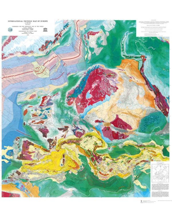 Carte tectonique internationale de l'Europe - PDF