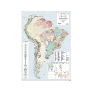 Carte métallogénique de l'Amérique du Sud