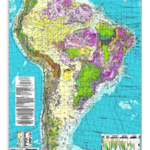 Carte géologique de l'Amérique du Sud-2005