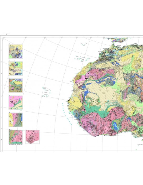 Carte métallogénique internationale de l'Afrique