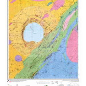 Carte géologique du Cratère d'Impact Bosumtwi