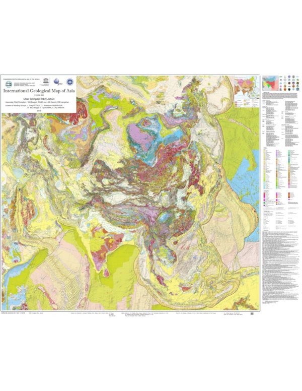 Carte géologique internationale de l'Asie au 1/5 M