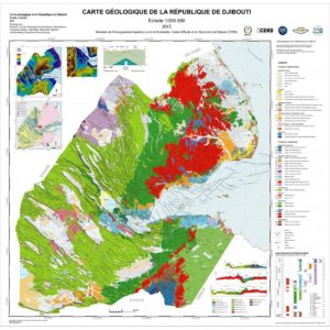 Carte géologique de la République de Djibouti