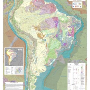 Carte tectonique de l'Amérique du Sud