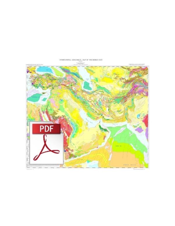 Carte géologique Internationale du Moyen-Orient - PDF